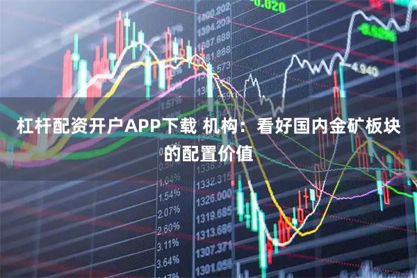 杠杆配资开户APP下载 机构：看好国内金矿板块的配置价值