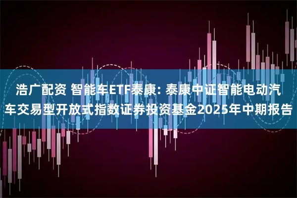 浩广配资 智能车ETF泰康: 泰康中证智能电动汽车交易型开放式指数证券投资基金2025年中期报告